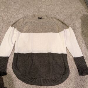 Colorblock Crew Neck Sweater